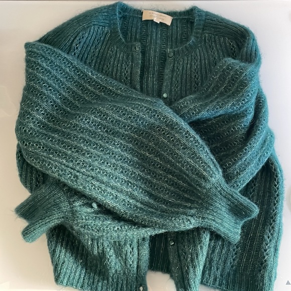 Sezane Alyssa cardigan green XS - Picture 6 of 10